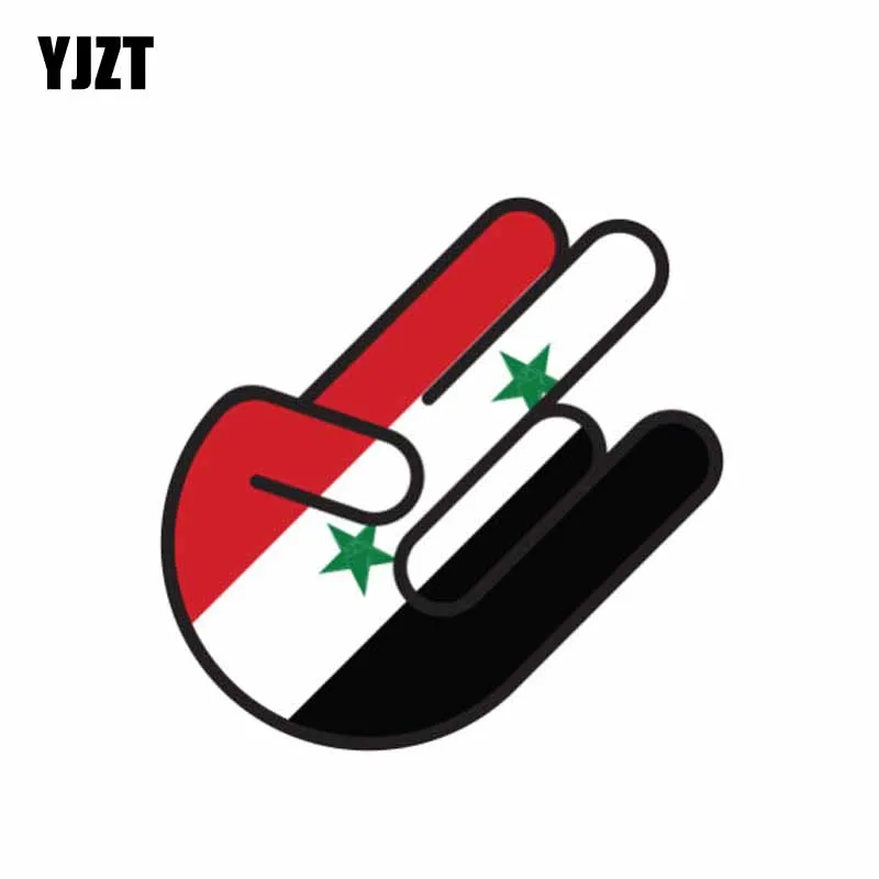 YJZT 11 8 см * 7 аксессуары шокер с флагом в сирийском стиле креативная наклейка для