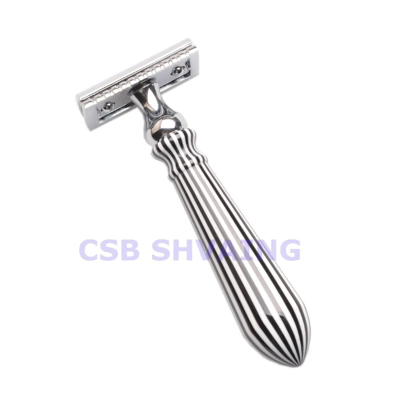 CSB Высококачественная бритва с двойной кромкой безопасная акриловая ручка черно