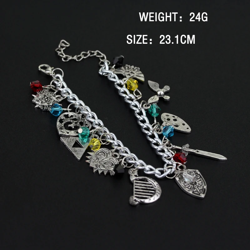 Новый дизайн браслет Legend Сплав Кристалл Подвески браслеты Цепочка с