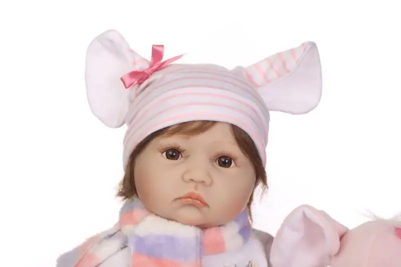 55 см мягкие силиконовые bebe Reborn Baby Doll Игрушки для девочек реалистичные Дети Boneca