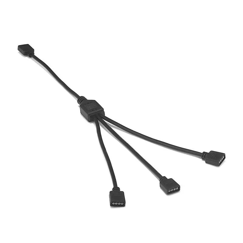 10pcs RGB LED Strip 4 Pin Female Connector Splitter Electrical Cable 1 To 2 3 Way Extension Wires For 5050 Amplify | Обустройство