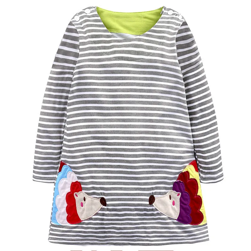 Autumn Baby Girl Dress Spring Girls Cotton Kids Clothes Cartoon Children Clothing Long Sleeve Summer | Детская одежда и обувь