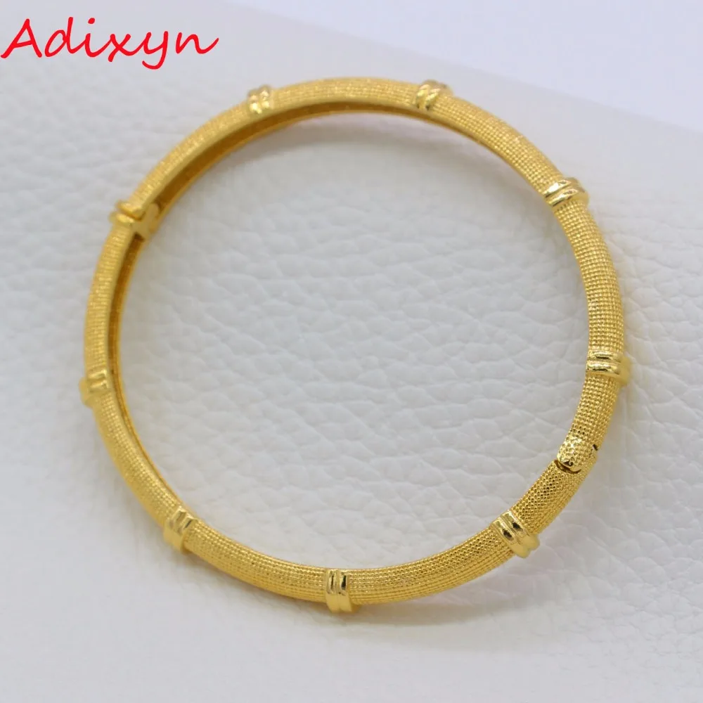 Adixyn Ellipse браслеты &quotДубай&quot для женщин и девочек золотой цвет
