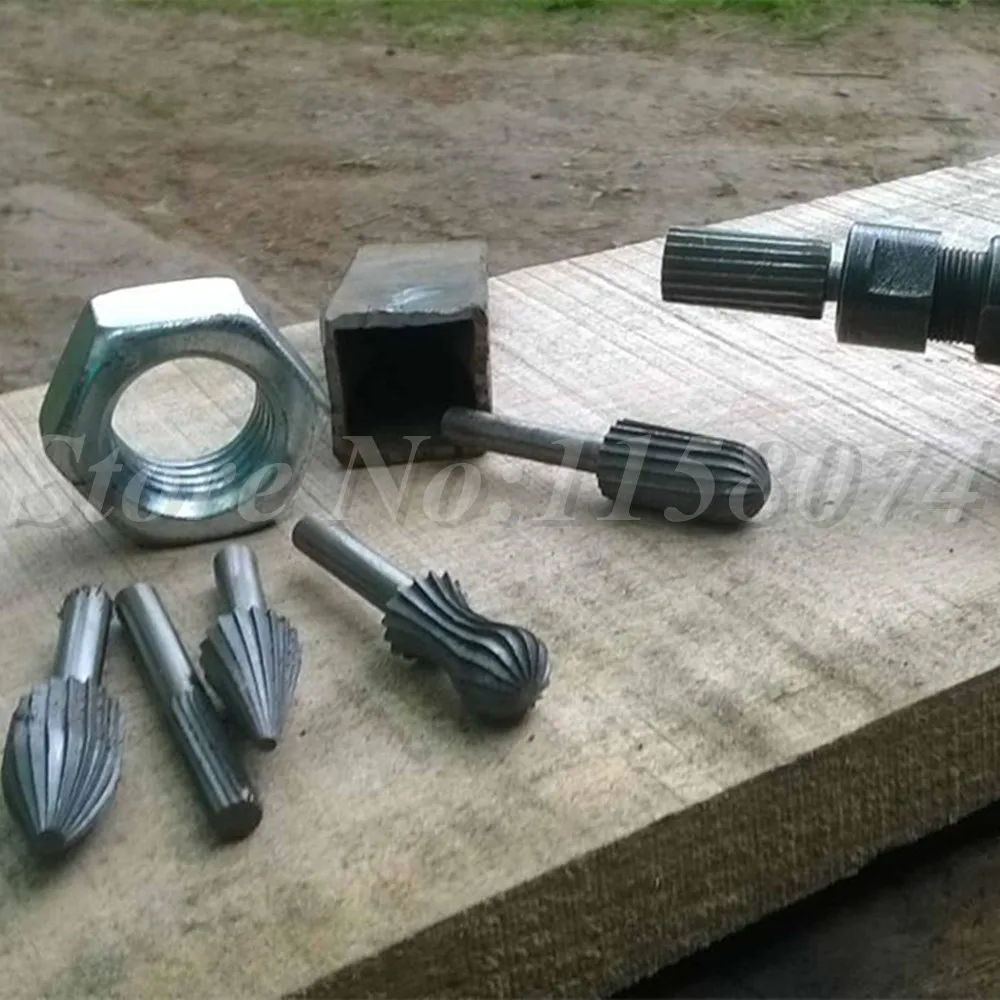 6 шт. 6mm1/4 &quotротационный набор заусенцев ротационные напильники высокоскоростные