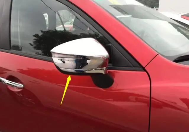 

Rearview Mirror Cover Side Wing Rear View Mirror Case Cover Glossy Black For Mazda CX-3 CX3 2017 2016
