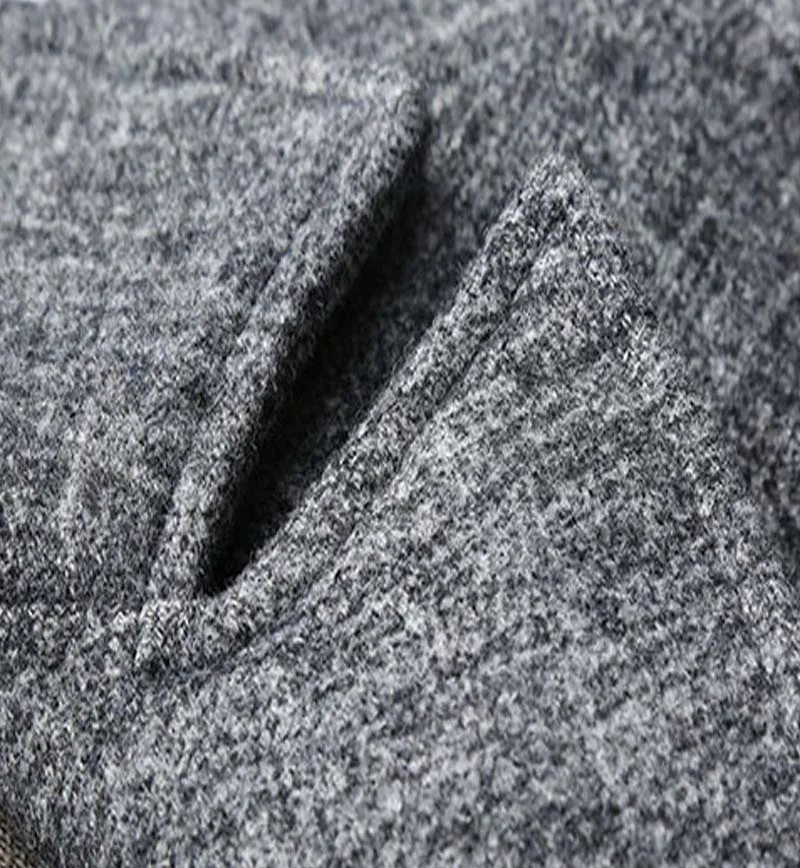 

PAULKONTE 2019 New Autumn Winter Man Jacket Casual Thick Slim Mid Length Wool Turndown Collar Busines Men's Coat M-5XL