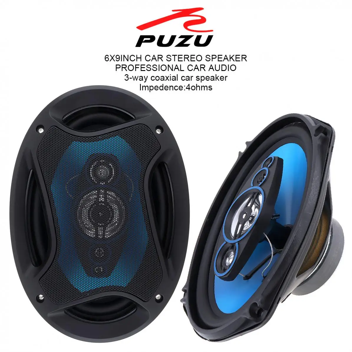 

2pcs 6x9 Inch 360W 3 Way Universal Car Coaxial Speaker 12 V Auto Audio Music Stereo Full Range Frequency Hifi Speakers