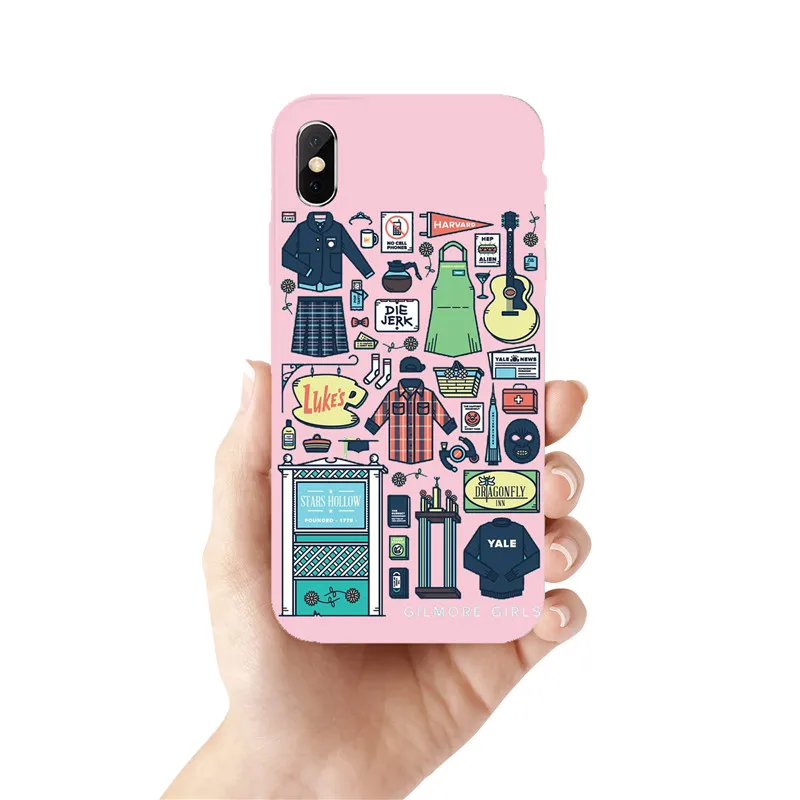 Gilmore/силиконовый чехол для девочек A Vida é Curta Falar rаpido Caso de Telefone из ТПУ Tampa traseira para o