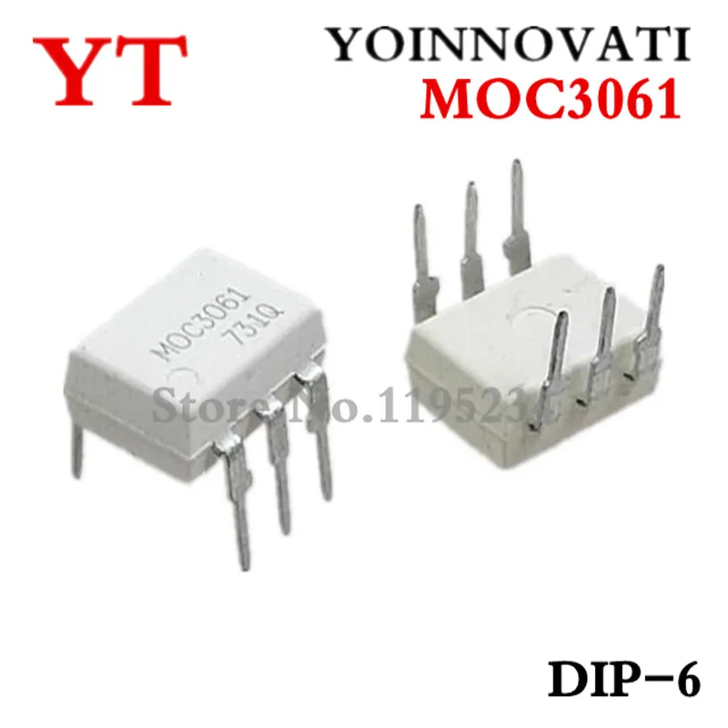 

100 шт./лот MOC3061 MOC3061M 3061 DIP6 IC