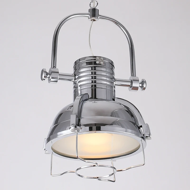 персонализированный лофт Vintage Pendant Light Iron Robles Хромированный бронзовый кухонный