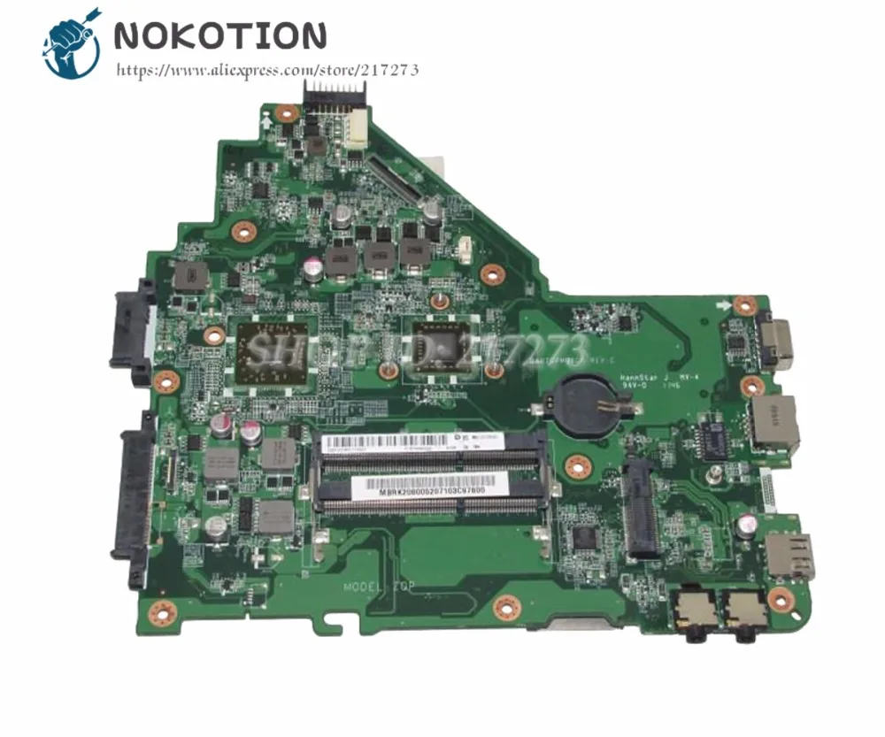 Материнская плата NOKOTION MBRK206001 MB.RK206.001 для ноутбука Acer aspire 4250 DA0ZQPMB6C0 DDR3 с встроенным