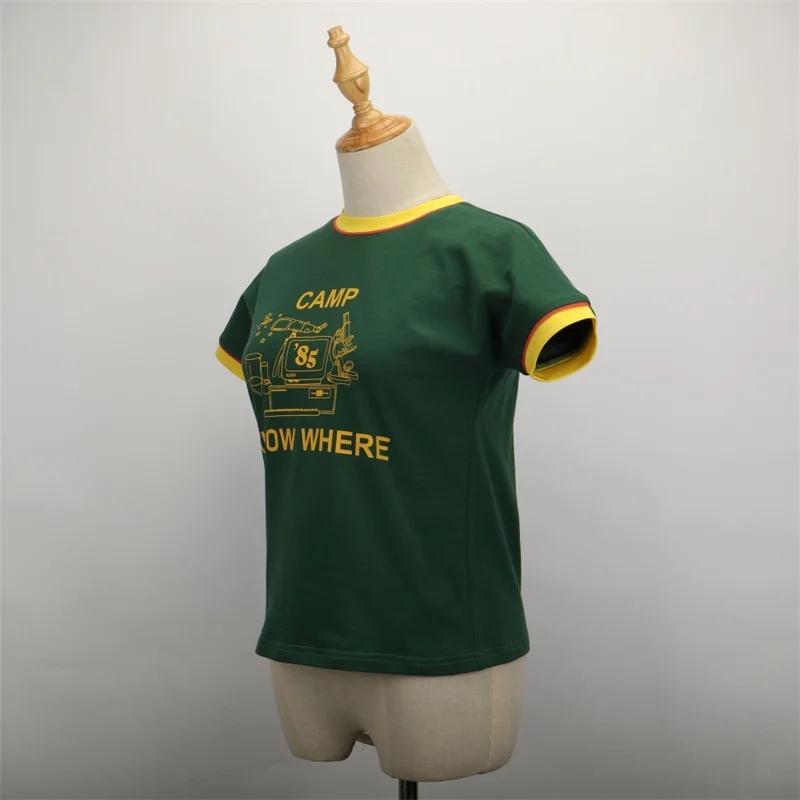 Фильм странные Dustin вещи карнавальный костюм с короткими рукавами в стиле унисекс