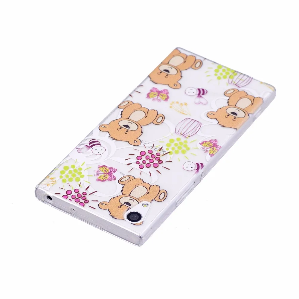 ARYIKUM Luxury Cartoon Case For Sony Xperia XA1 XA 1 XperiaXA1 Dual G3112 G3121 Silicone Gold Pink Cover Soni eXperia |
