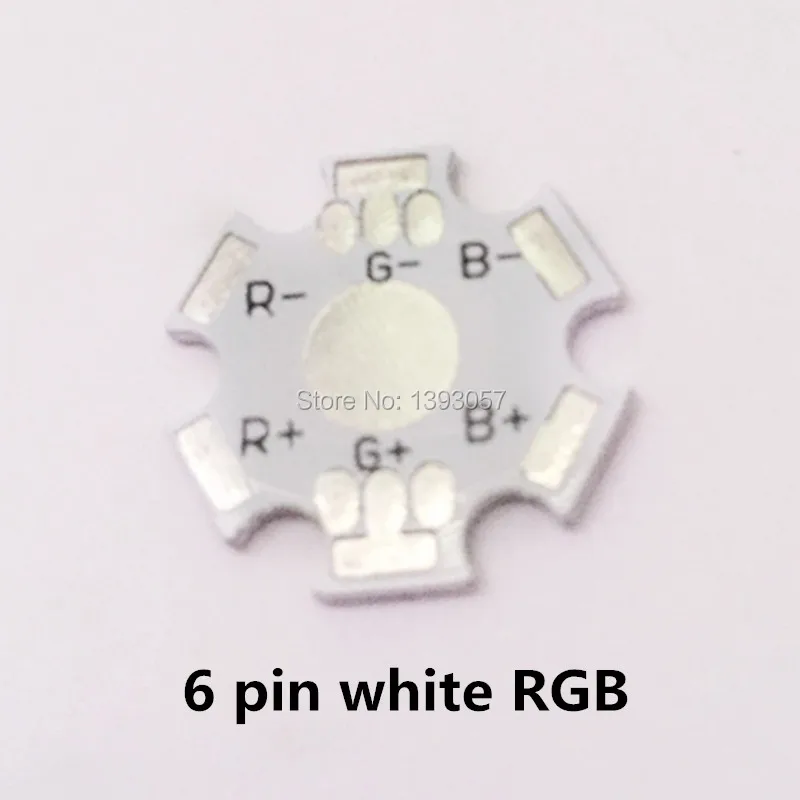 Светодиодная алюминиевая радиаторная основа 25 шт. 1 Вт 3 5 20 мм радиатор Star RGB RGBW