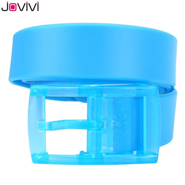 1x Sky Blue Jovivi 1pc Unisex Rubber Golf Pants Belts for Men Adjustable Cut-to-fit Waterproof Plastic Prevent Allergy Belt Fashionable Belt - Цвет: 1x Sky Blue