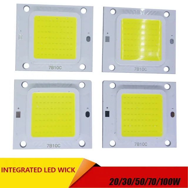 Хой Leistung Epistar COB 20W 30W 50W 70W 100W DC 30 V 32 Integrierte SMD FUr Flutlicht Scheinwer|Светодиодные чипы| |