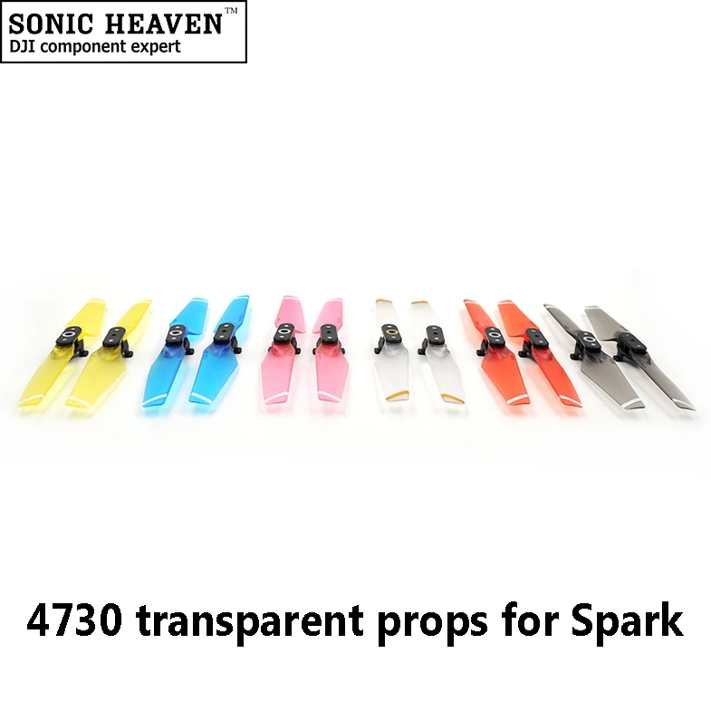 4 шт. прозрачные DJI Spark разноцветные 4730F 4730 складные быстросъемные лопасти