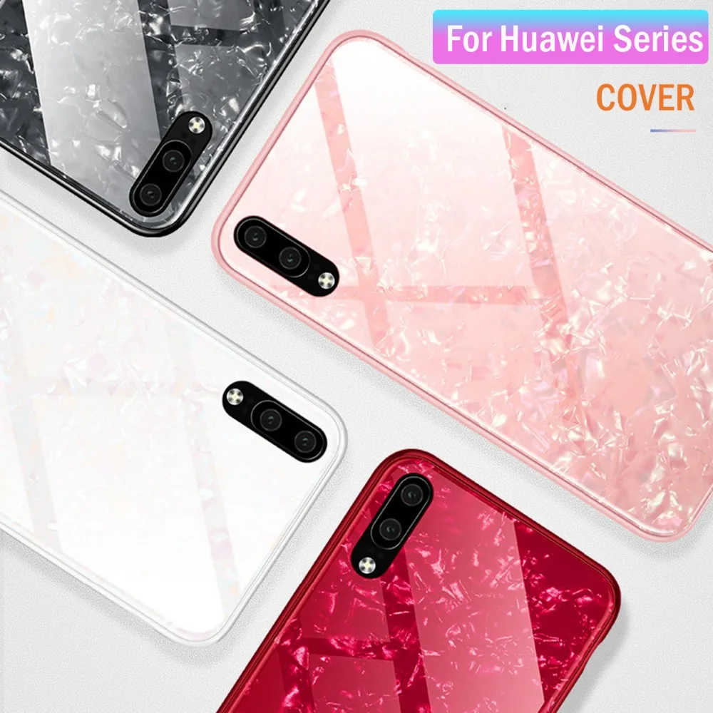 Чехол для телефона huawei p20 lite стеклянный чехол на huawey mate p10 p9 p 9 10 20 pro plus p20lite light bling