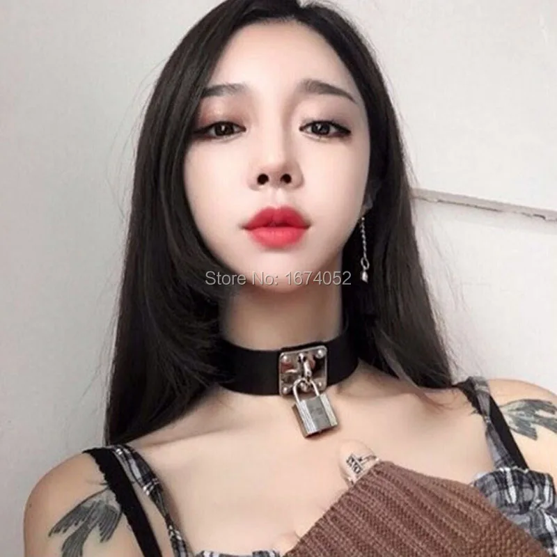 Кожаное колье чокер ручной работы в стиле Харадзюку|choker collar necklace|collar necklaceleather choker