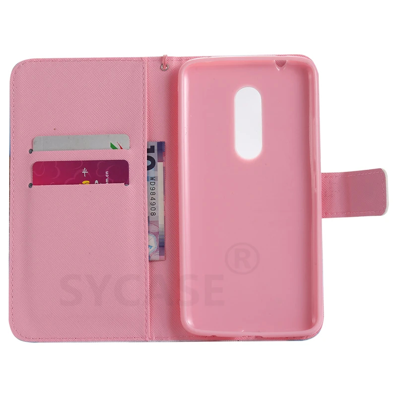 SYCASE флип чехол для zte zmax Pro z981 6 inchPainted карты Бумажник Стенд роскошный искуственная
