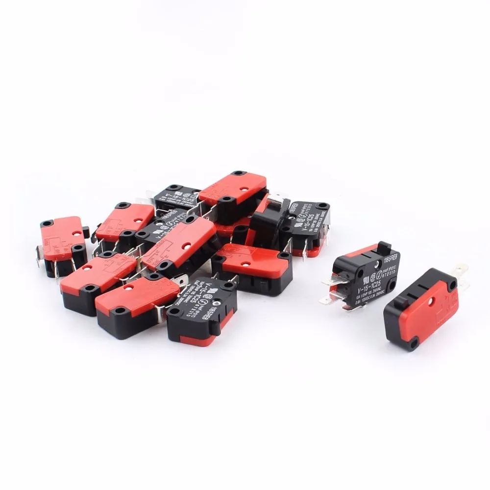 

V-15-1C25 15 шт./лот 250 в 16 а дверь для микроволновой печи, аркадная вишня, кнопка SPDT 1 NO 1 NC, микропереключатель