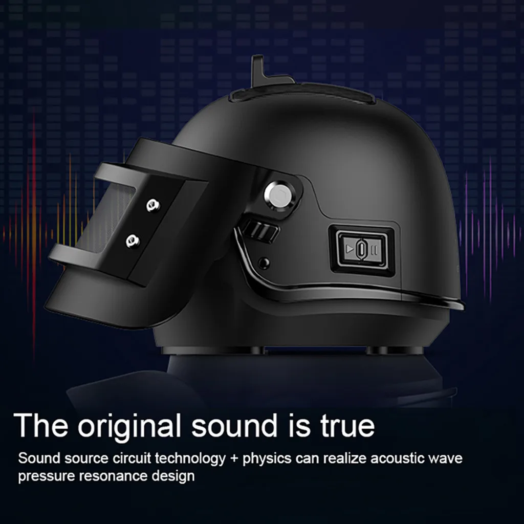 Переносная Колонка для шлема PUGB Беспроводная Bluetooth колонка Громкая
