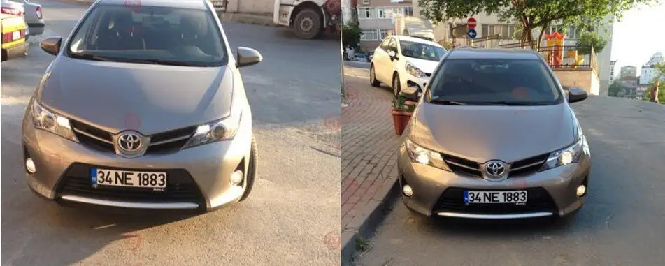 2014 ~ 2016 Auris противотумансветильник Бесплатная доставка! Галогенные передние фары