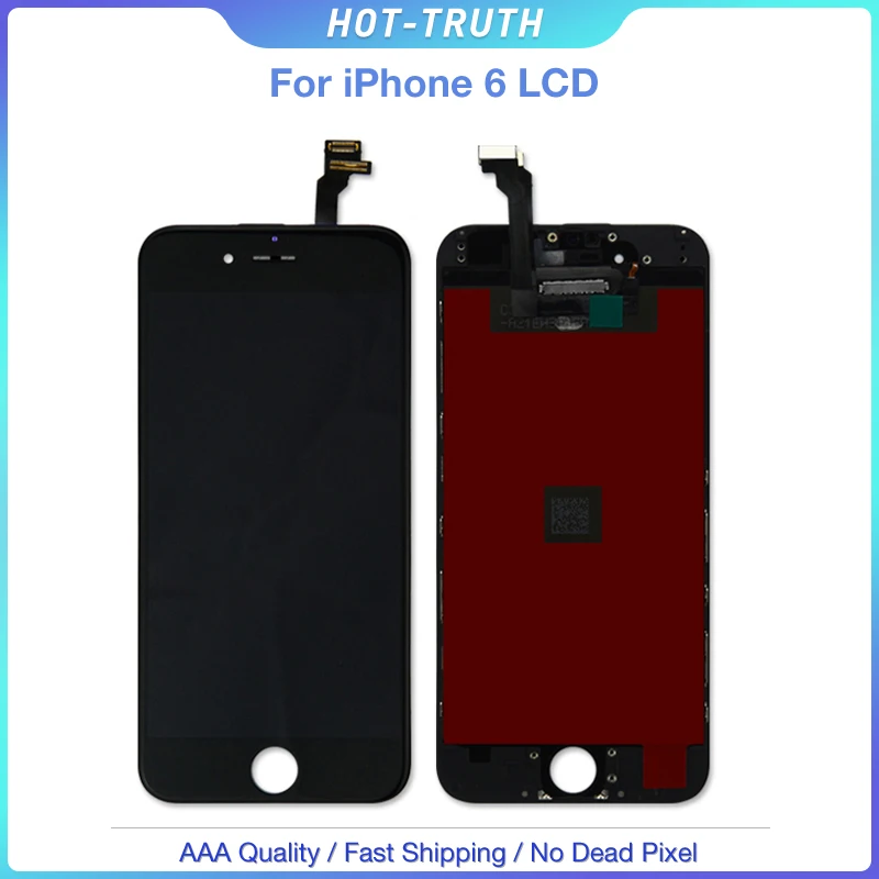 

50PCS/Lot DHL Free Shipping AAA Top Quality Screen For iPhone 6 LCD Display Digitizer Touch Screen Assembly Replacement Parts