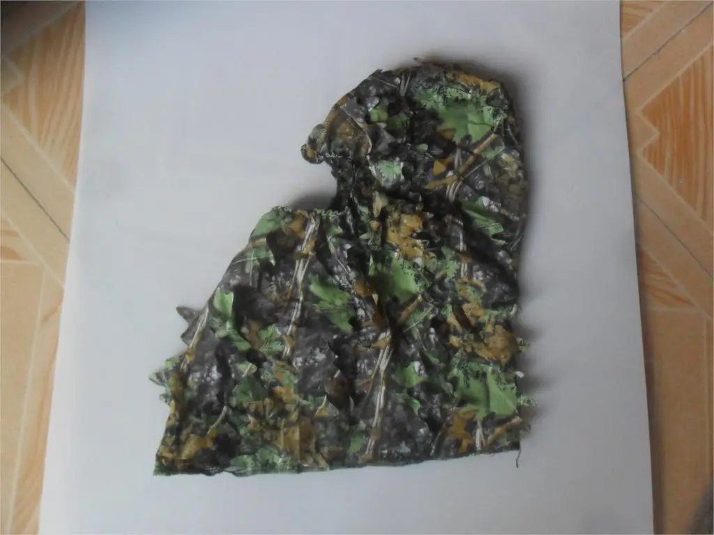Листовое пончо джунгли ghillie Костюмы охотничьи камуфляжные 3D Bionic Leaf Yowie Mesh для охоты add uttons более удобные