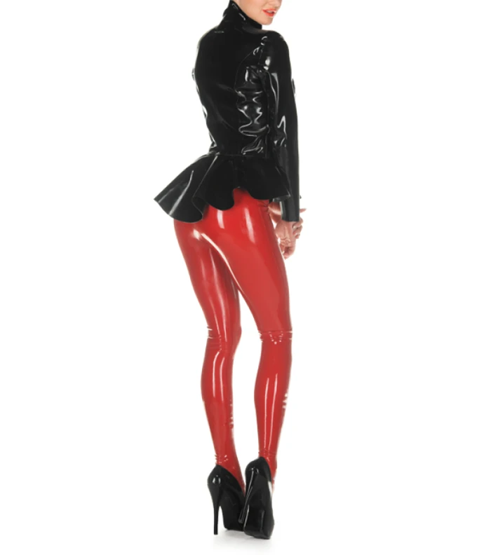 Подгонянная латексная куртка для девочек толщина 0 6 мм Верхняя одежда Пальто с