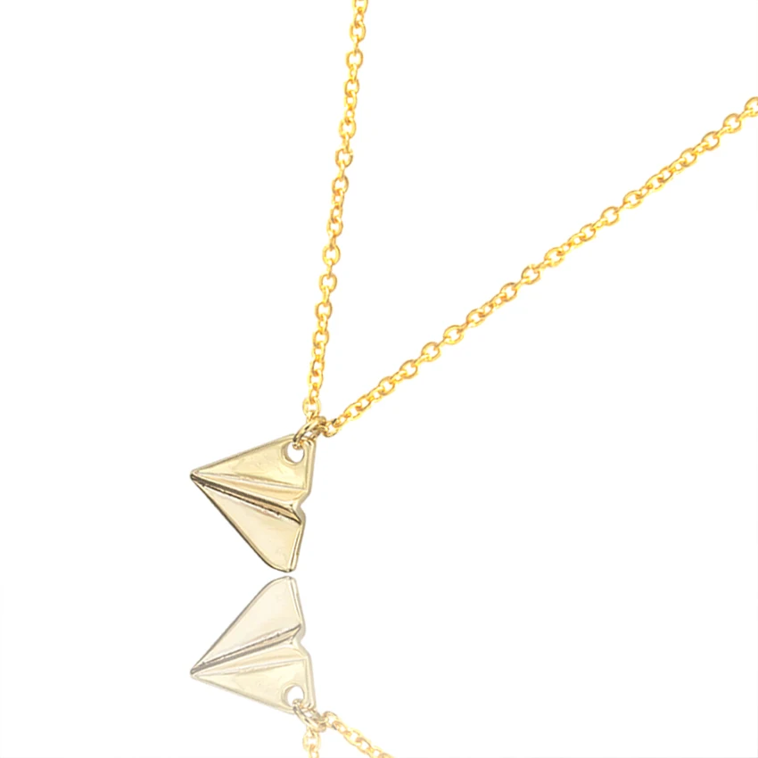 Великолепная сказка современные ювелирные изделия Vintage Collier Femme бумажный самолет