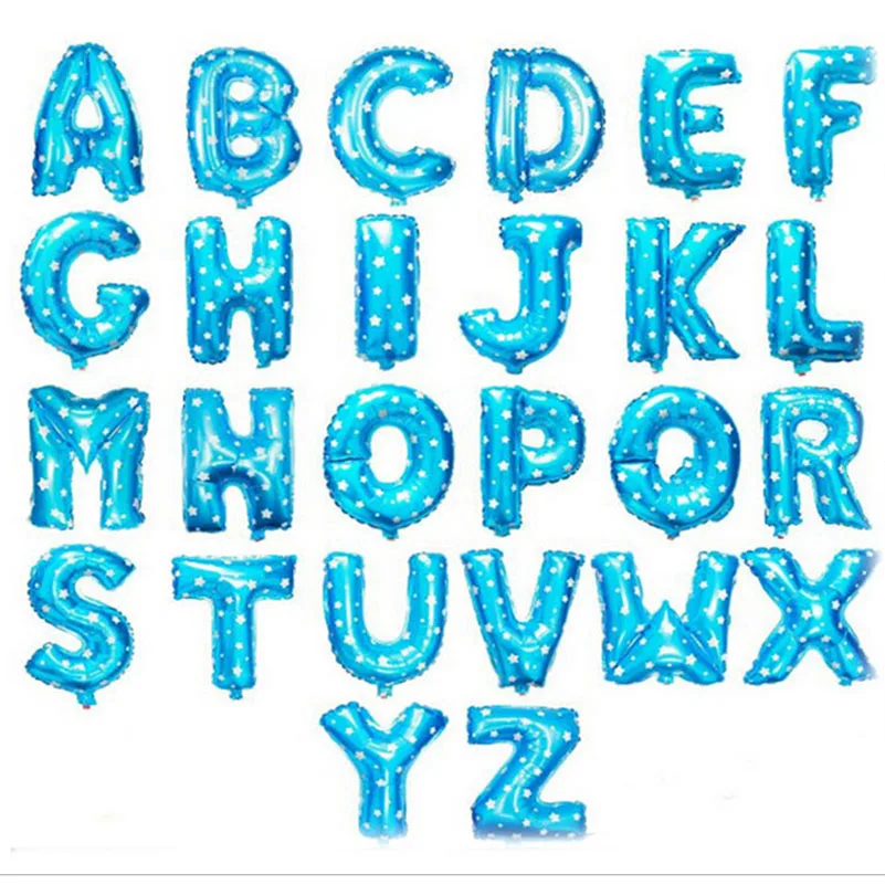 Украшение для вечерние цифры буквы алфавита рандомный 16 дюймовый алюминиевый
