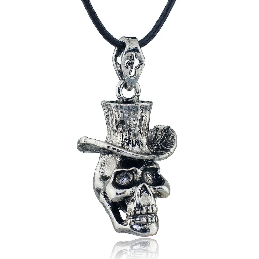 Мужская Панк подвеска Dormon X507 из нержавеющей стали с кожаной цепочкой|chain pendant|leather
