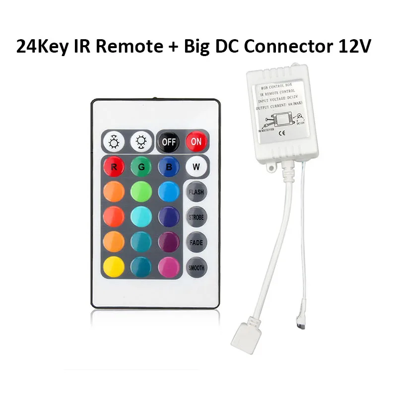 Аксессуары для светодиодных лент DC 12 В 24Key ИК пульт дистанционного управления RGB