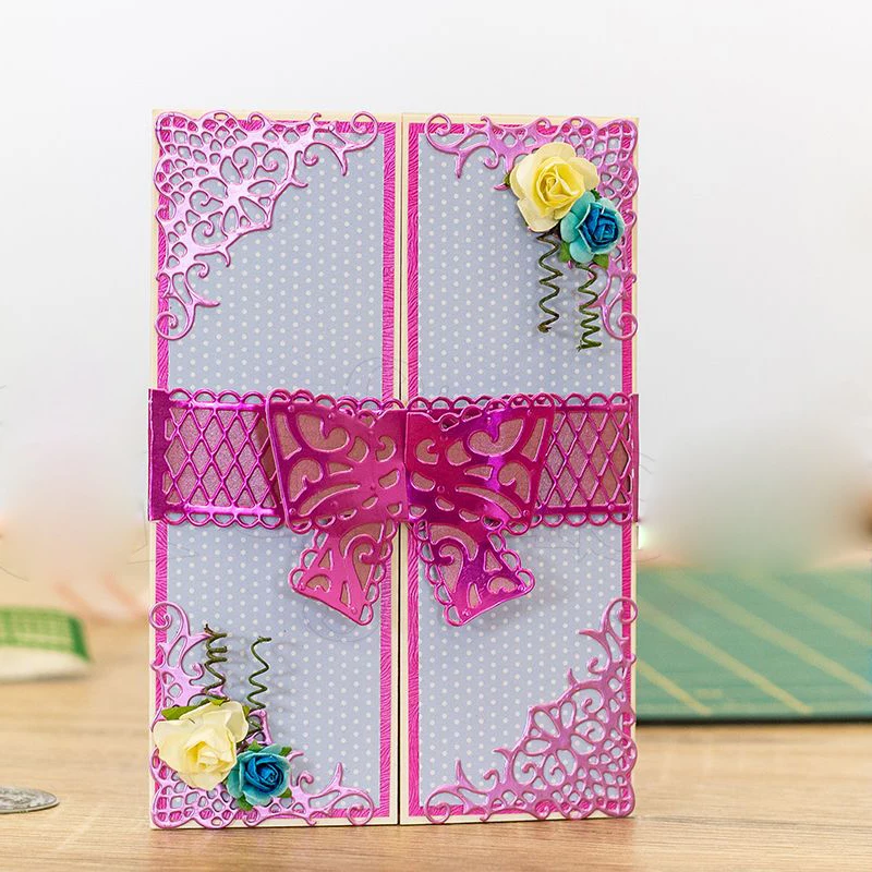 Маргаритка Сердце торт переплетенный элемент металла резки штампы DIY ремесло