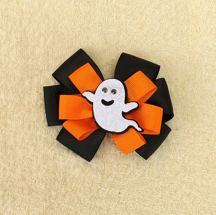 

Free Shipping 30pcs/lot Kawaii Halloween Holiday Ribbon Eyeball HairBows