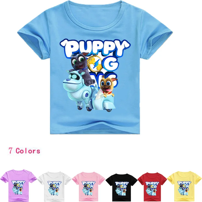 

Z&Y 2-16Years New Arrival Newest 2021 Summer Puppy Dog Patrol T Shirt Girl T-shirt Boys Tshirt Short Sleeves Casual Shirt T006