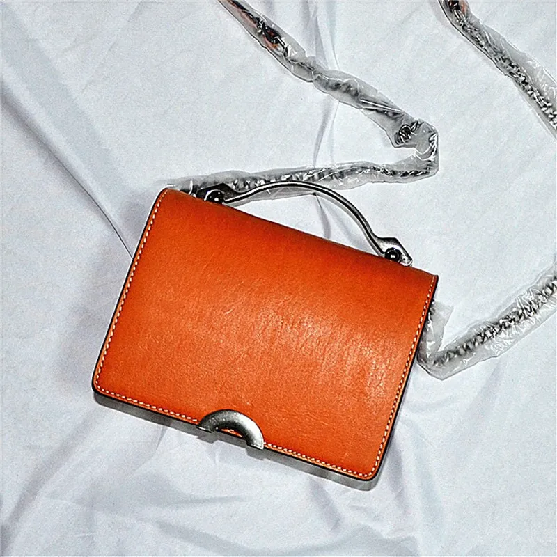 Женский маленький кошелек ручной работы из натуральной кожи растительного