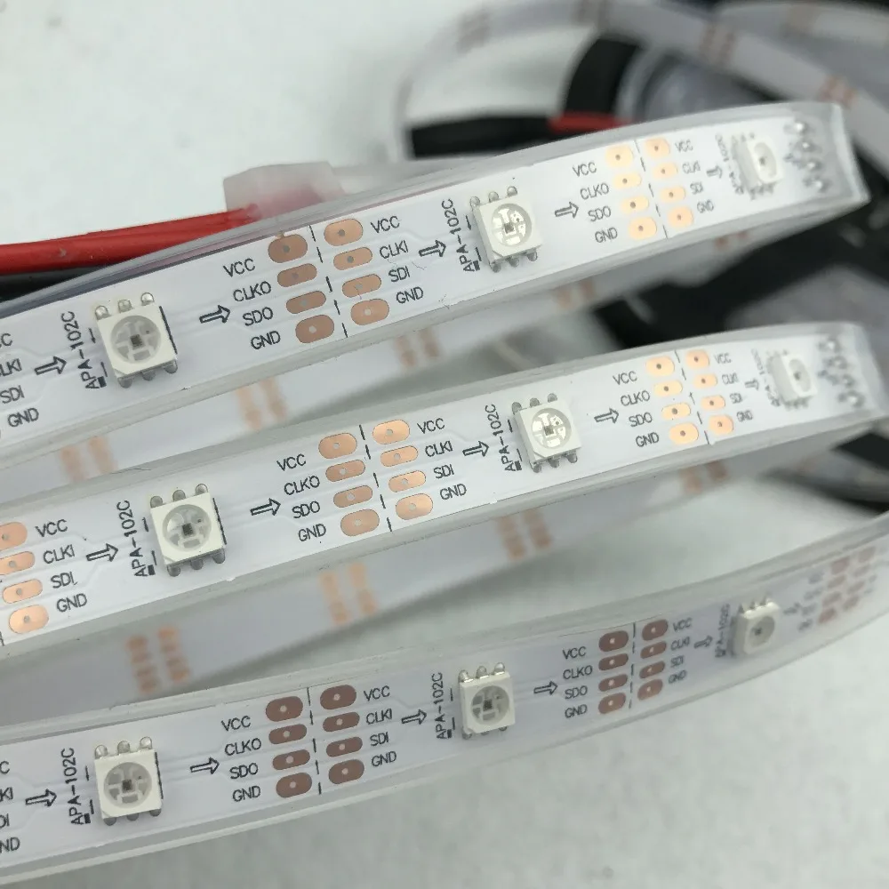 5 м DC5V 30 светодиодов/M SK9822 адресная светодиодная Пиксельная лента IP66