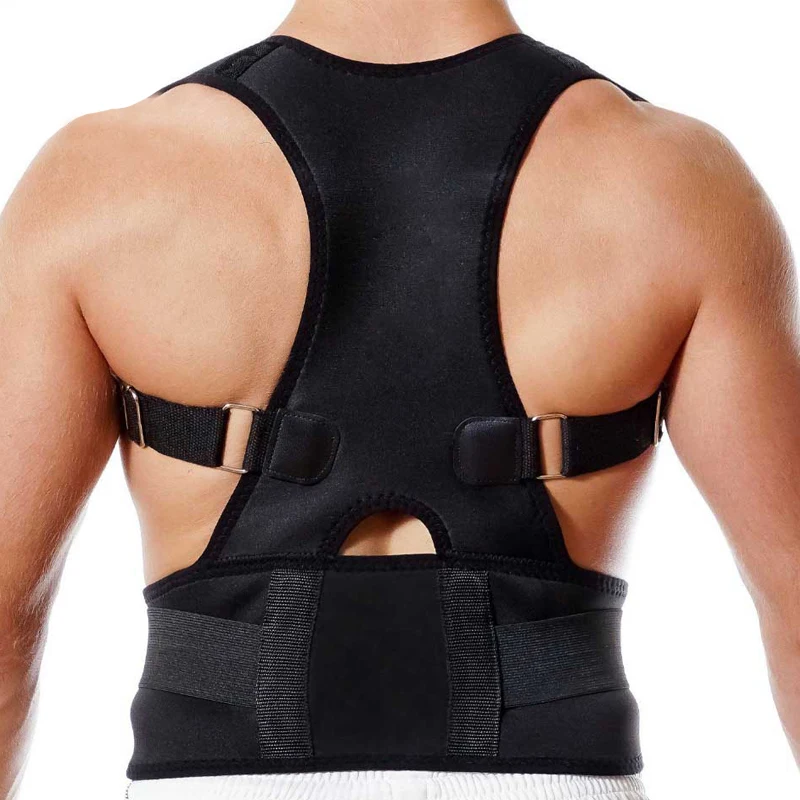 Palicy Men Shapers Adjustable Back Posture Corrector Clavicle Spine Back Shoulder Lumbar Brace Support Belt Posture Correction
