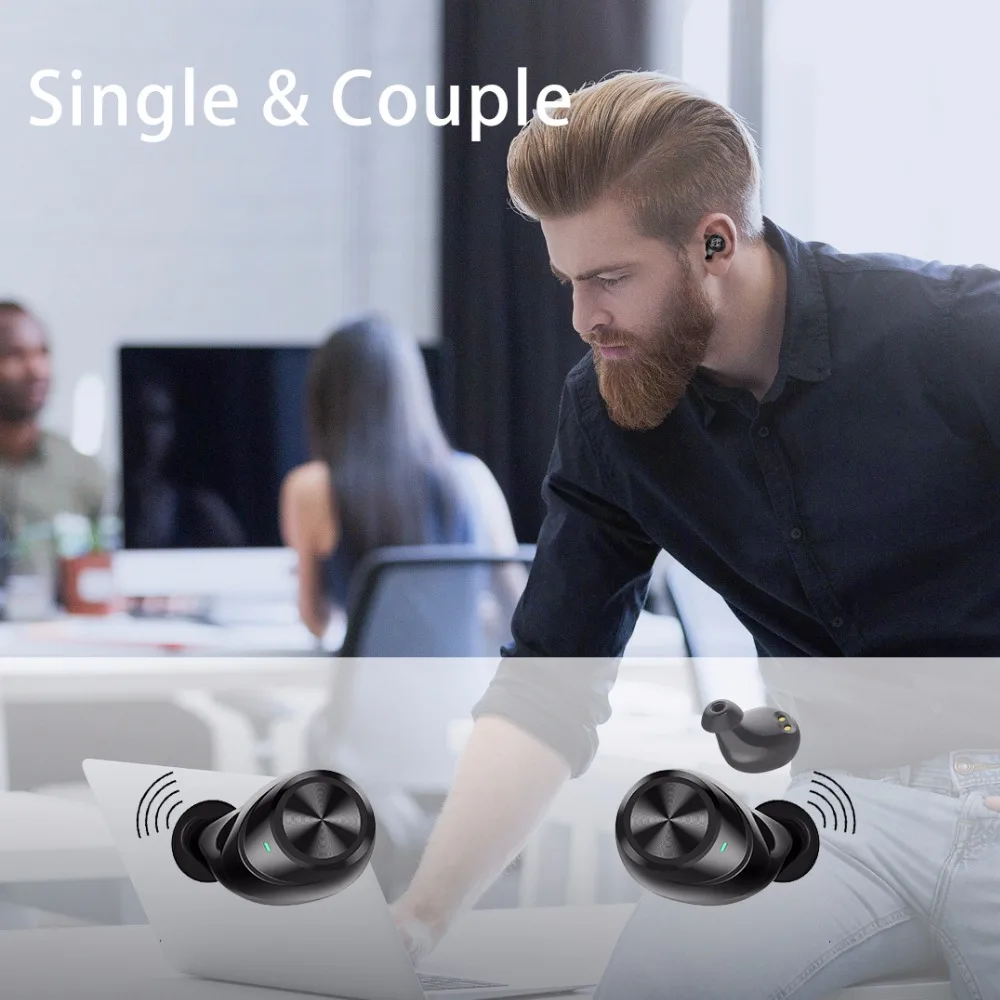 TWS X20 Bluetooth наушники с микрофоном настоящие беспроводные наушники стерео музыкальные гарнитуры водонепроницаемые с зарядным устройством для samsung iPhone