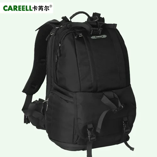 Careell дорожный водонепроницаемый рюкзак для камеры цифровой DSLR рюкзак плечи сумка для камеры для мужчин и женщин камера видео сумка для Nikon Canon - Цвет: careell-c1013-black