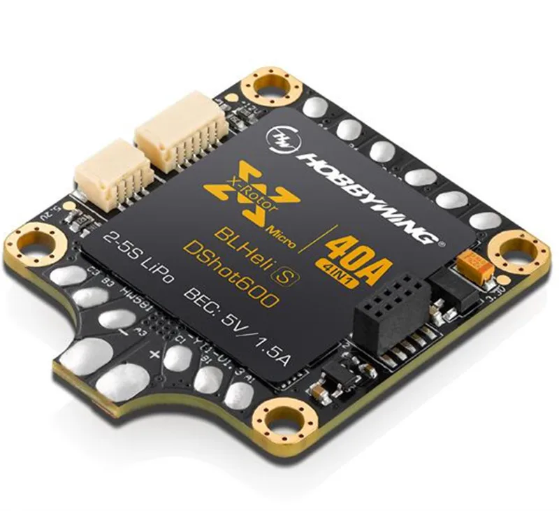 Hobbywing xrotor Micro 40A 4в1 ESC BLHeli S DShot600 микроконтроллер скорости для дрона FPV|speed controller|4in1