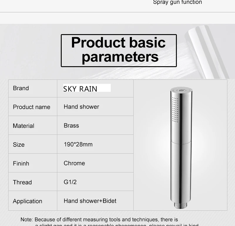 SKY RAIN вращающаяся латунная ручная душевая головка с двумя функциями экономии воды и ручной Биде Душ