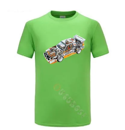 HB AUDI S1 QUATTRO RALLY TEAM Walter Rohrl T Shir shirt size S 3XL shirt|Мужские футболки| |