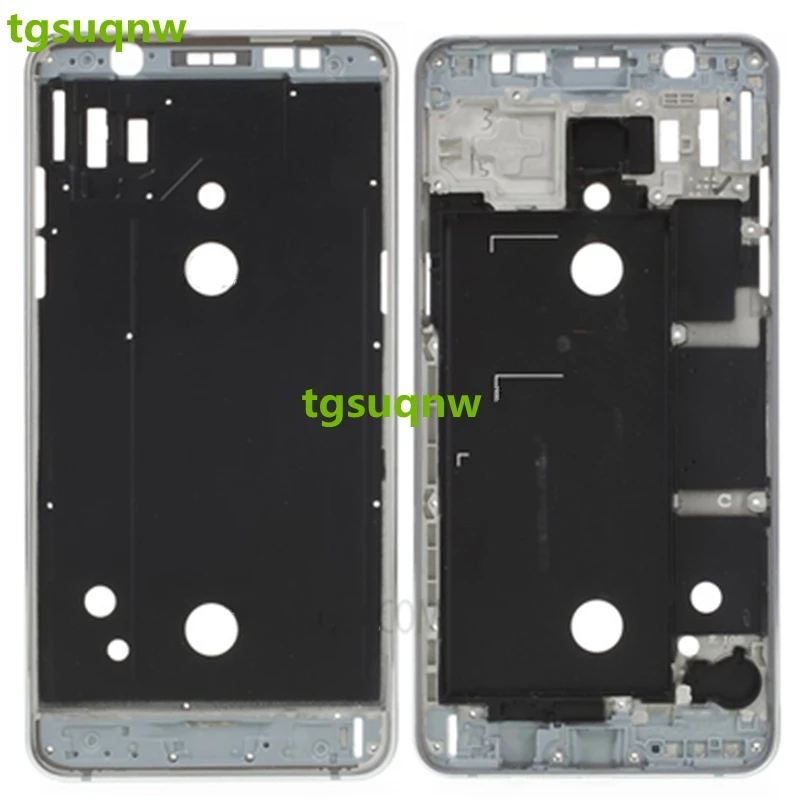 Держатель ЖКД экран передняя рамка для Samsung Galaxy J5 j510 Передняя Корпус чехол запасные части серый/золотой/серебристый - Цвет: Серый