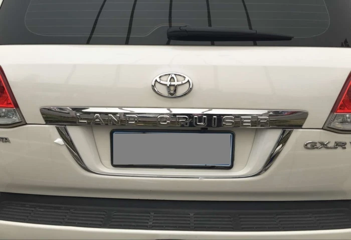 3 Цвета ABS задняя рамка для номерного знака хромированная с рисунком для Toyota Land Cruiser 200 FJ 200 LC200 аксессуары 2008