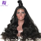 Luffy Реальная плотность 250% 5*4,5 шелковая основа кружевные передние парики волнистые бразильские человеческие волосы Remy натуральная предварительно выщипанная линия волос