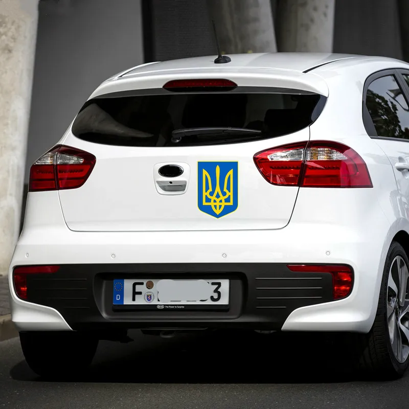 Меньший герб Украины для Авто/бампера/окна виниловая наклейка наклейки DIY Декор