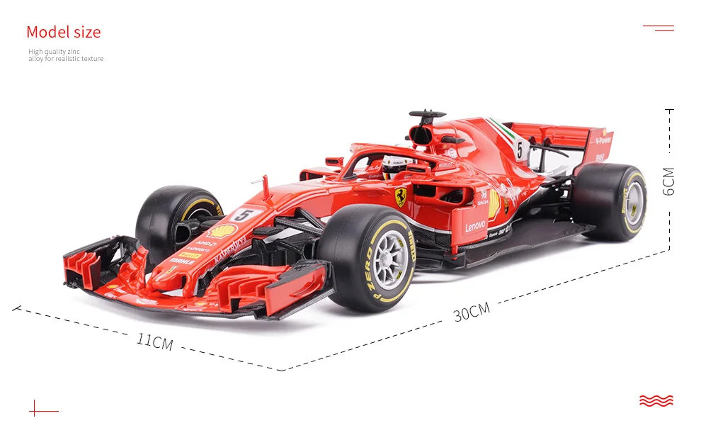 Bburago 1:18 Ferrari F1 SF-15T производитель авторизованный имитационный сплав модель автомобиля ремесла украшение Коллекция игрушек инструменты
